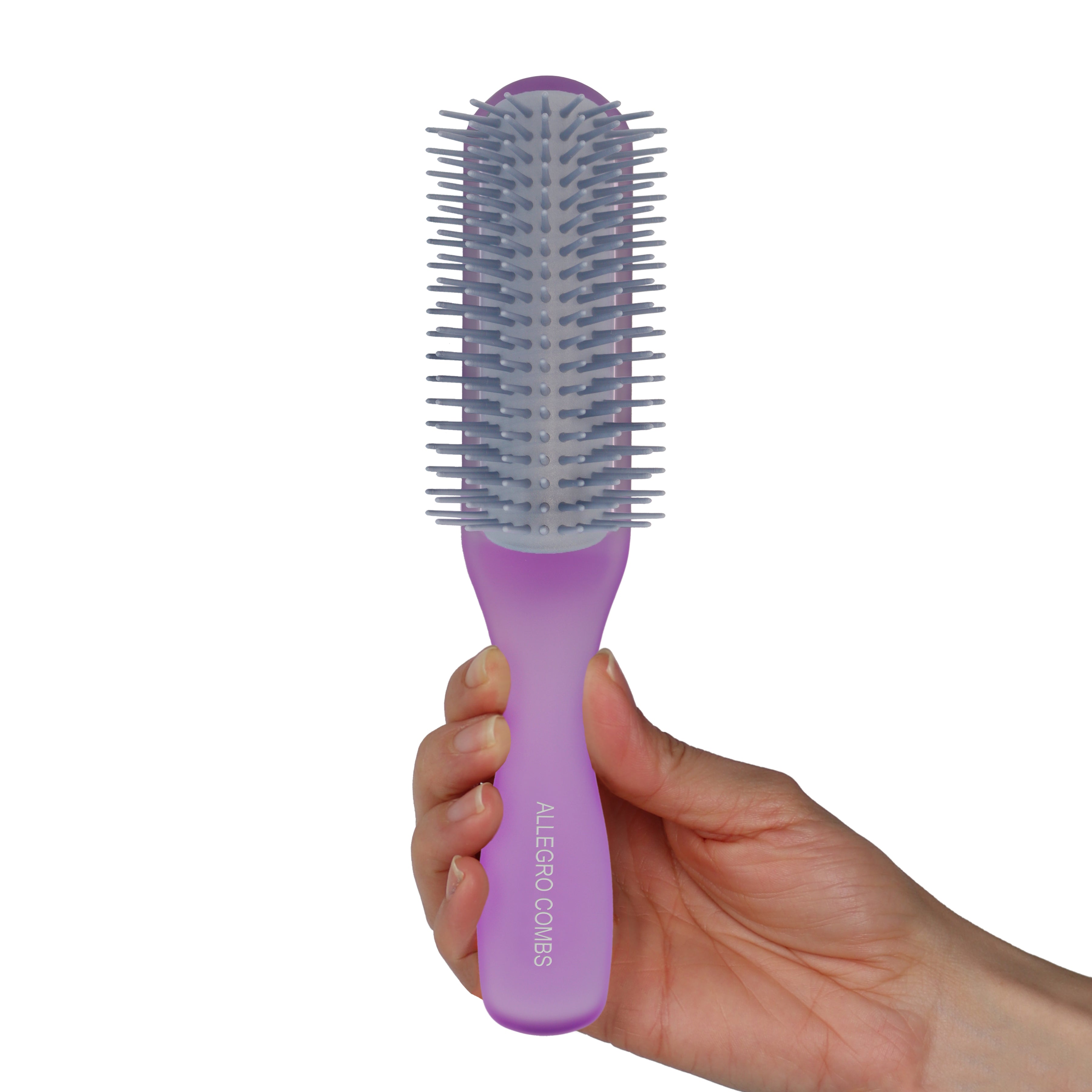 Allegro Combs ScalpCaress Detangling Hair Brush - Gentle Knot Remover for Wet & Dry Hair - Perfect for Styling, Detangling & Scalp Massage at Home or Salon