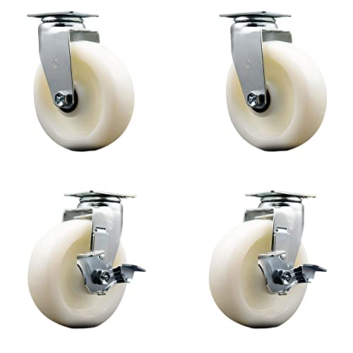 4 Swivel w/2 Top Lock Brakes