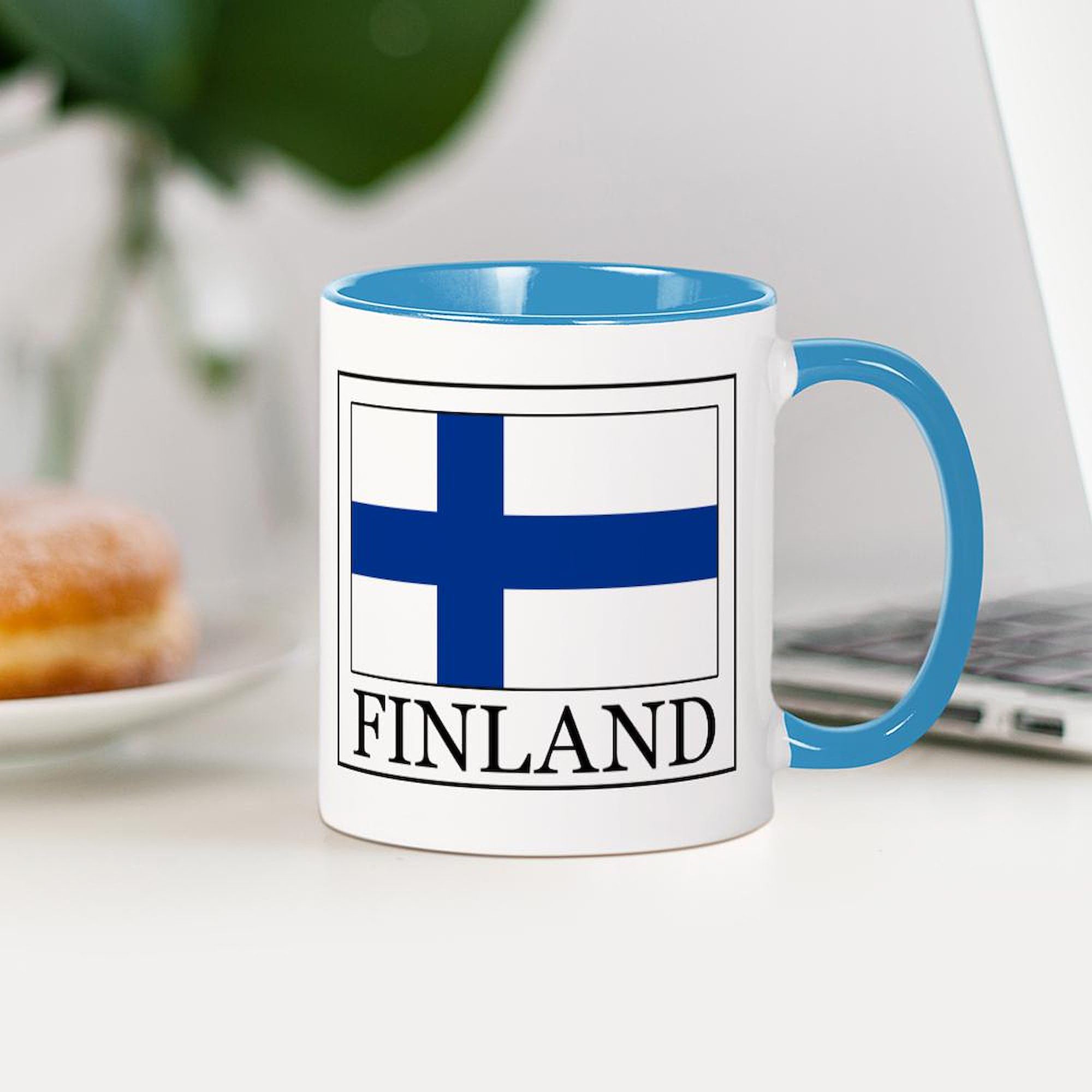 Finland Themed 11 oz (325 ml) Ceramic Coffee Mug - Perfect for Home, Office & Gift Giving - Durable & Dishwasher Safe