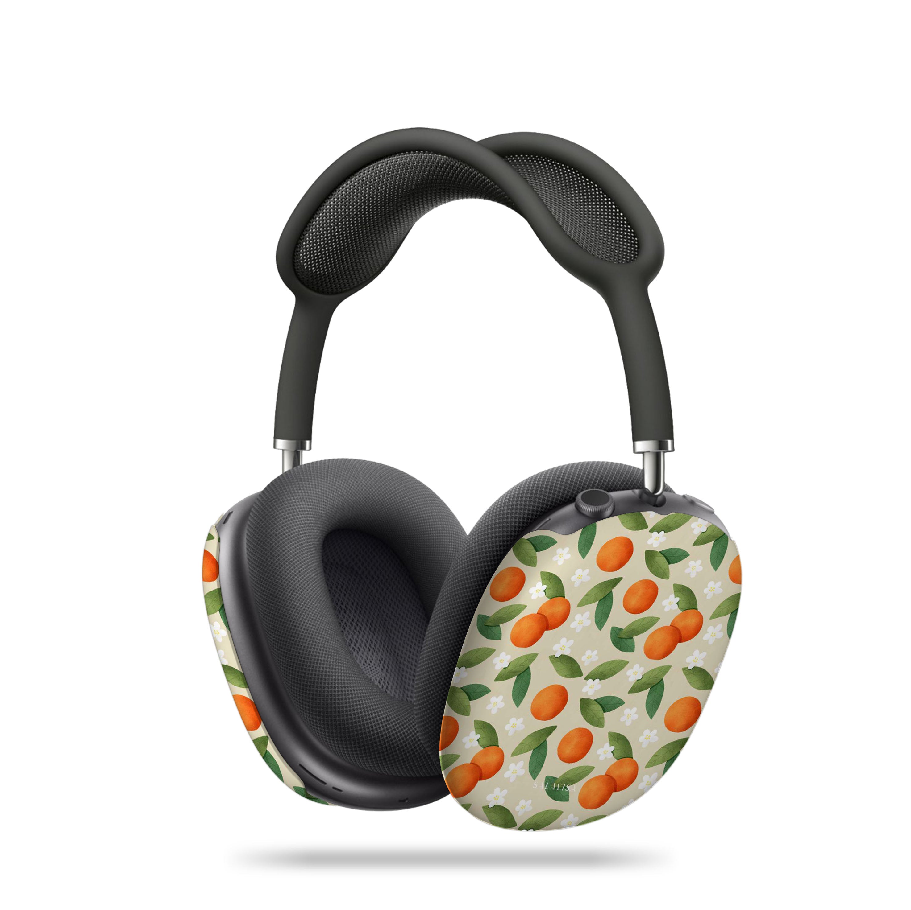 Premium Tangerine Summer Mix AirPods Max Protective Case - Durable Cover for Apple AirPods Max Headphones - Perfect for Travel, Gym & Outdoor Activities