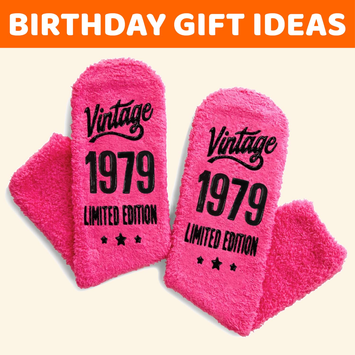HappyPop Funny Birthday Socks for Women Aged 41-50 - Cute Novelty Gift for Mom, Grandma, Wife - Perfect for Birthday Parties, Gag Gifts & Special Occasions