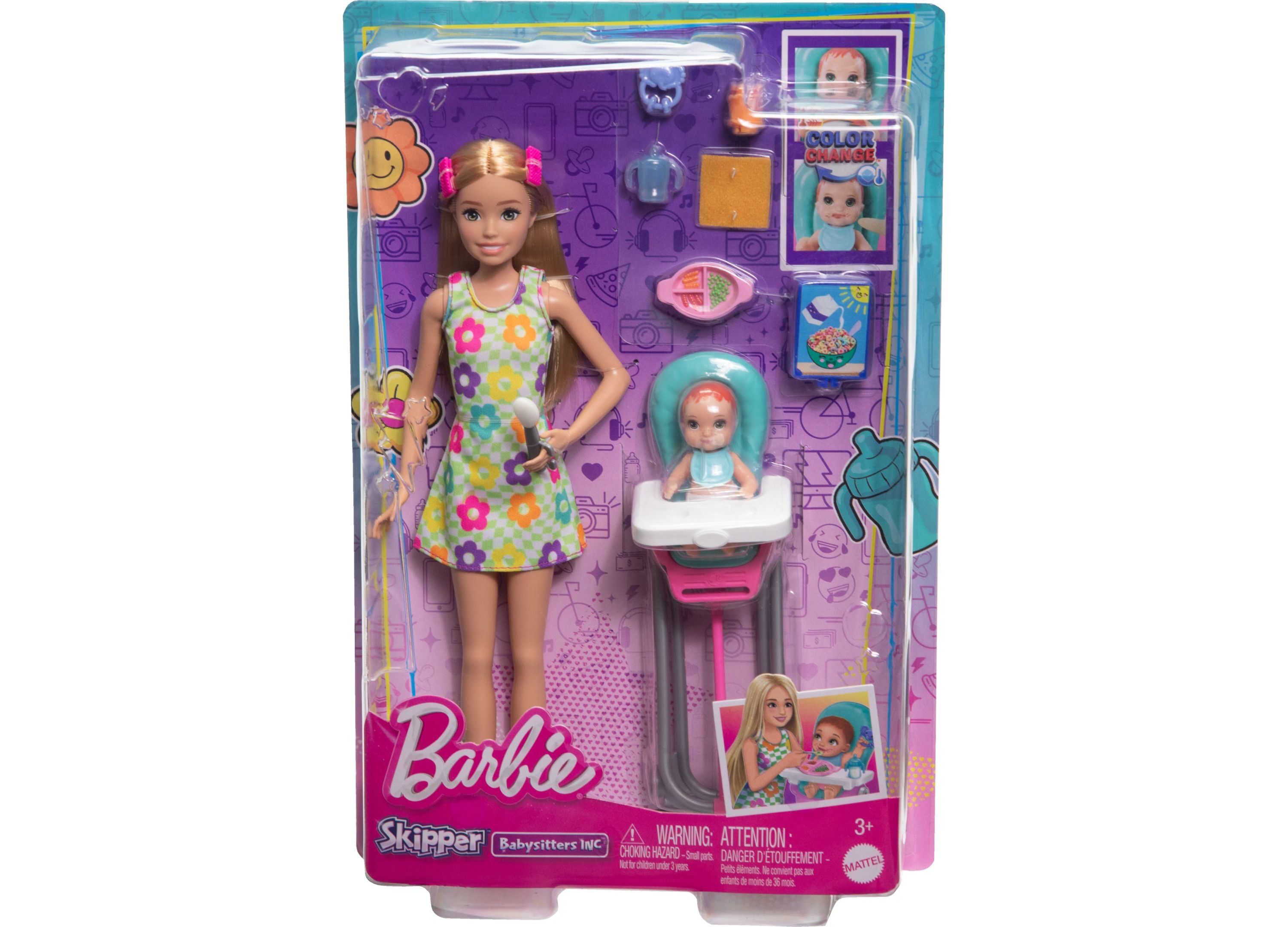 Barbie Skipper Babysitters Inc. Playset with Blonde Hair - Interactive Doll Set for Kids, Pretend Play & Role-Playing Games | Perfect Gift for Girls Ages 3+