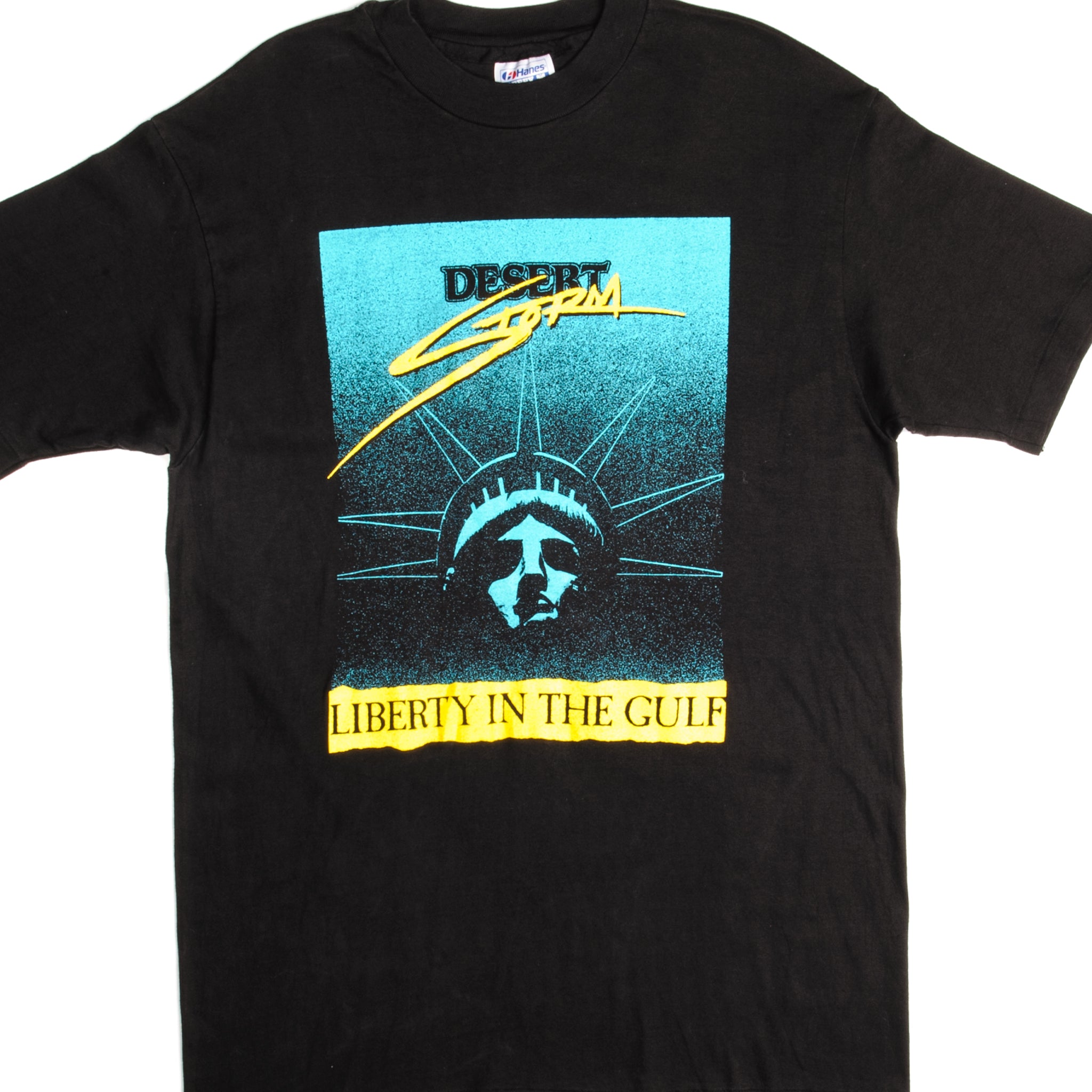 Vintage Desert Storm Liberty in the Gulf T-Shirt - Medium Size - Made in USA - Military Apparel for Patriotic Events & Casual Wear