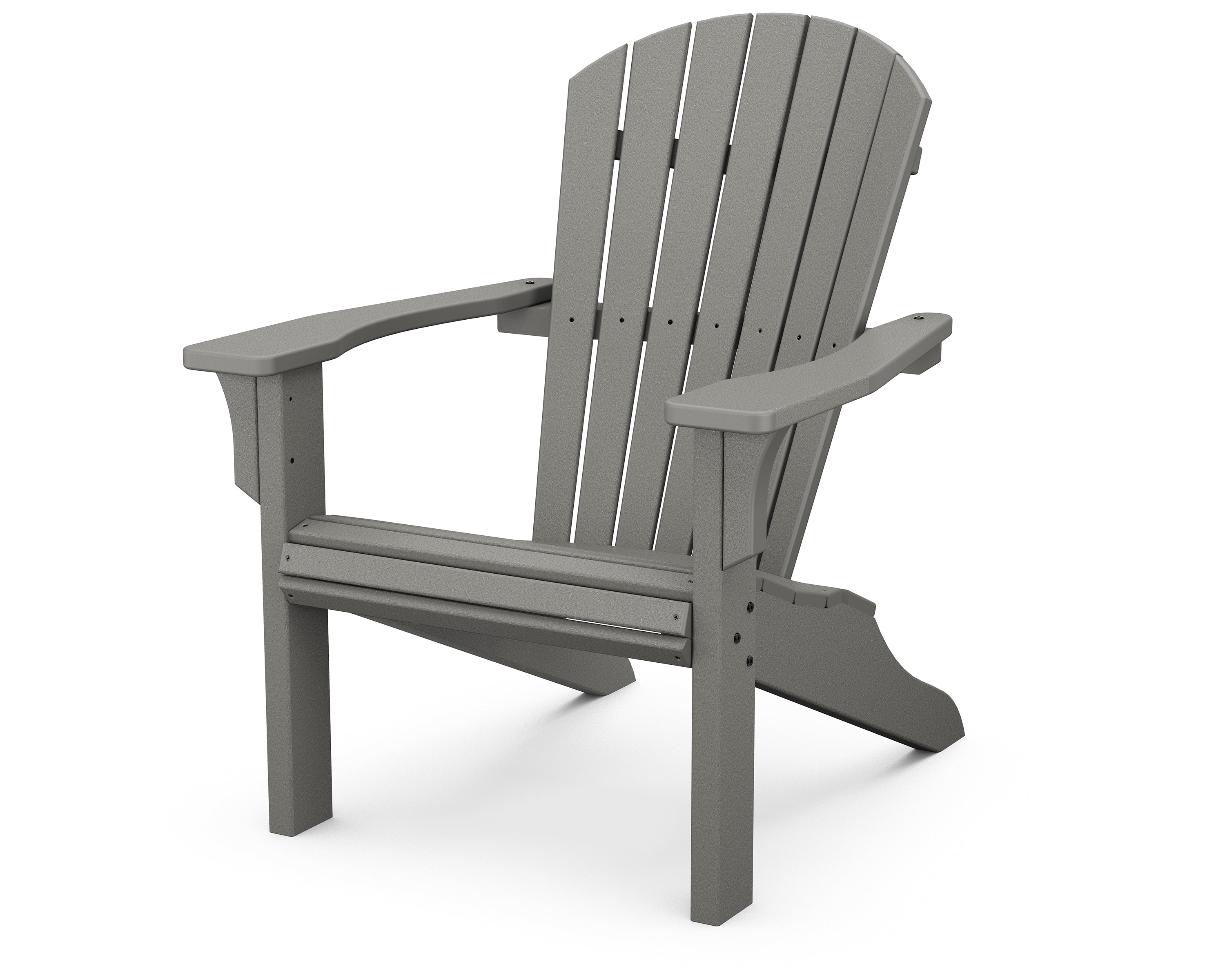 POLYWOOD Seashell Adirondack Chair - Durable Outdoor Furniture for Patio, Poolside & Garden Relaxation