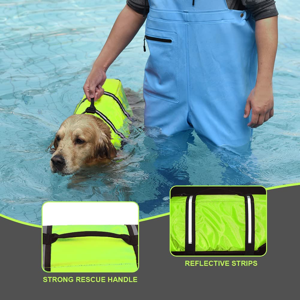 Doglay Adjustable Dog Life Jacket for Swimming & Boating - Reflective Buoyancy Vest for Small, Medium & Large Dogs | Perfect for Pool, Beach & Water Activities