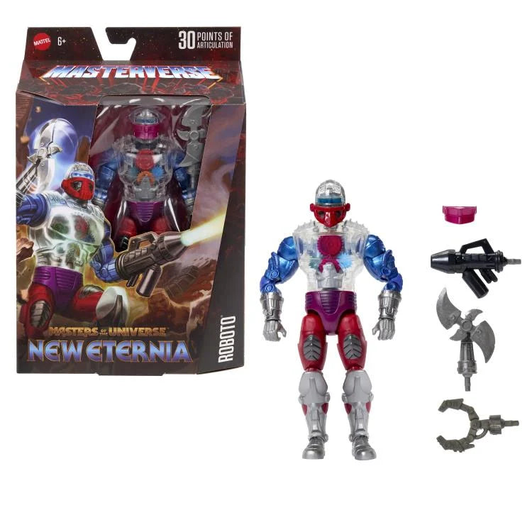 Roboto Masters of the Universe Masterverse New Eternia Action Figure - He-Man Collectible Toy for Adults & Kids - Perfect for Display, Play & Collection - Battle-Ready for Epic Adventures