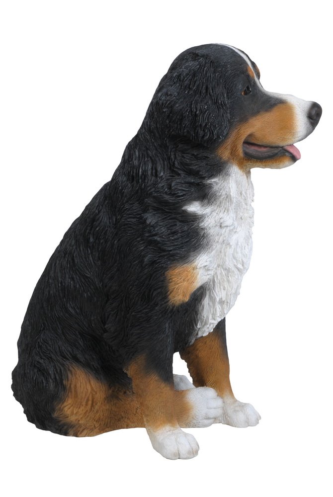 Bernese Mountain Dog Statue - Handcrafted Collectible Figurine for Home Decor, Office Desk, or Gift Giving