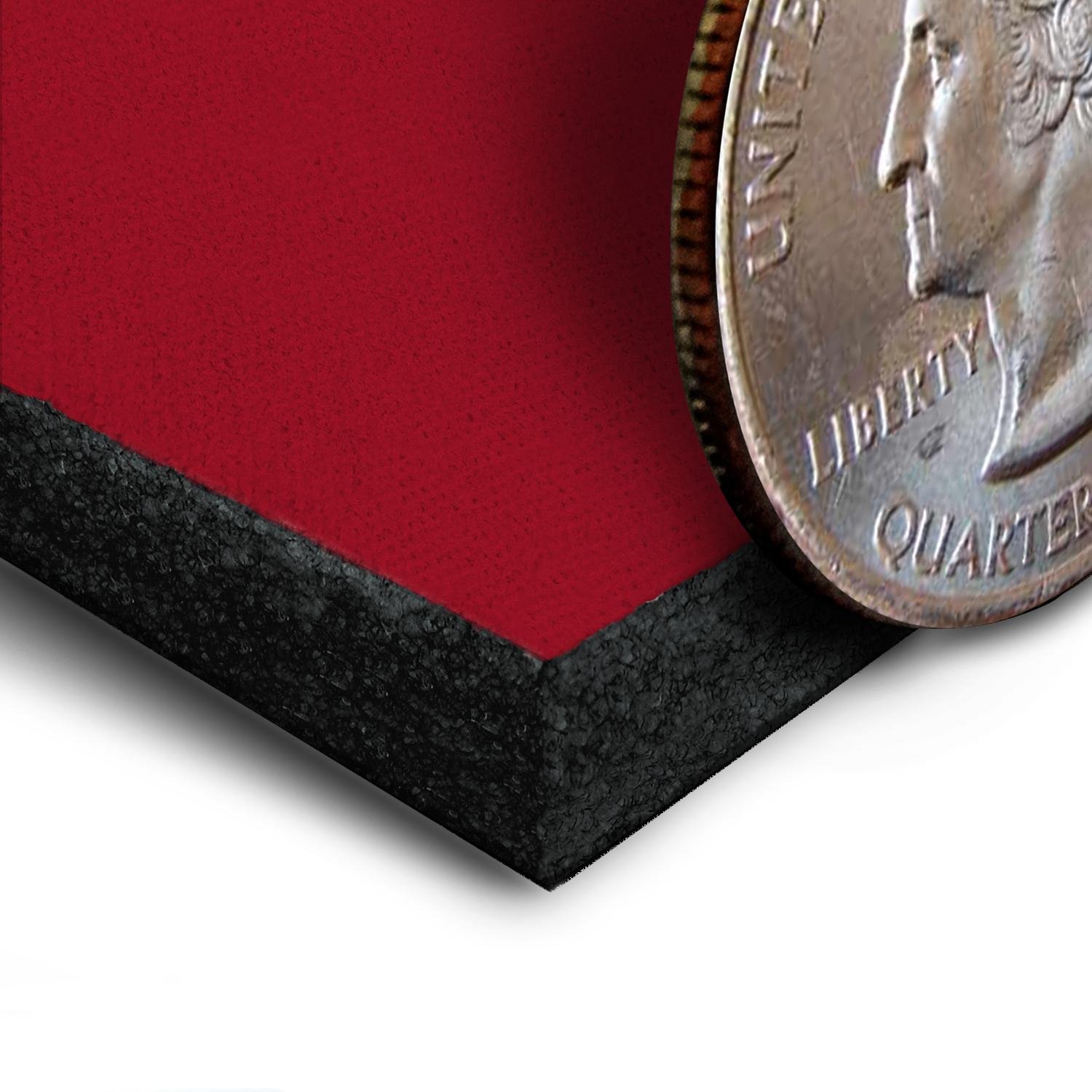 Coverking Custom Fit Rear 50/50 Split Bench Seat Cover for Fiat 500 - Neosupreme Fabric (Red/Black) | Durable Protection & Style Upgrade for Cars, Trucks & SUVs | Perfect for Daily Commute, Road Trips & Pet Transport