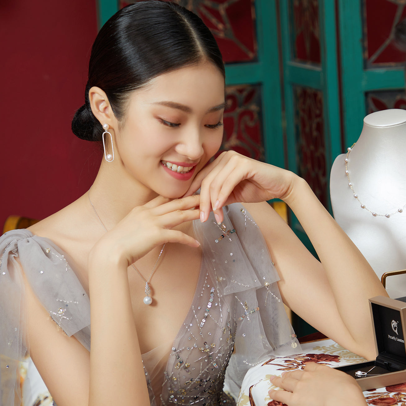18K Solid Gold Edison Pearl Necklace - Classic Elegant Jewelry for Women, Perfect for Weddings, Anniversaries & Special Occasions | KN00015