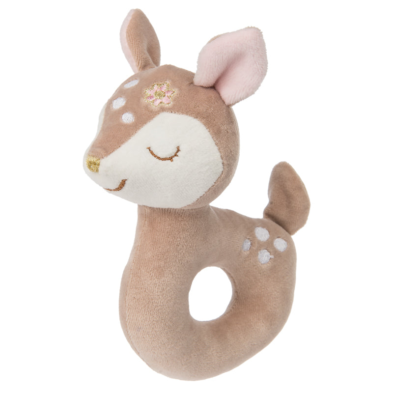Mary Meyer Baby Rattle Toy - Soft Plush Animal Shaker for Newborns & Infants - Perfect for Sensory Play, Teething & Early Learning Development (Use at Home, Daycare or On-the-Go)