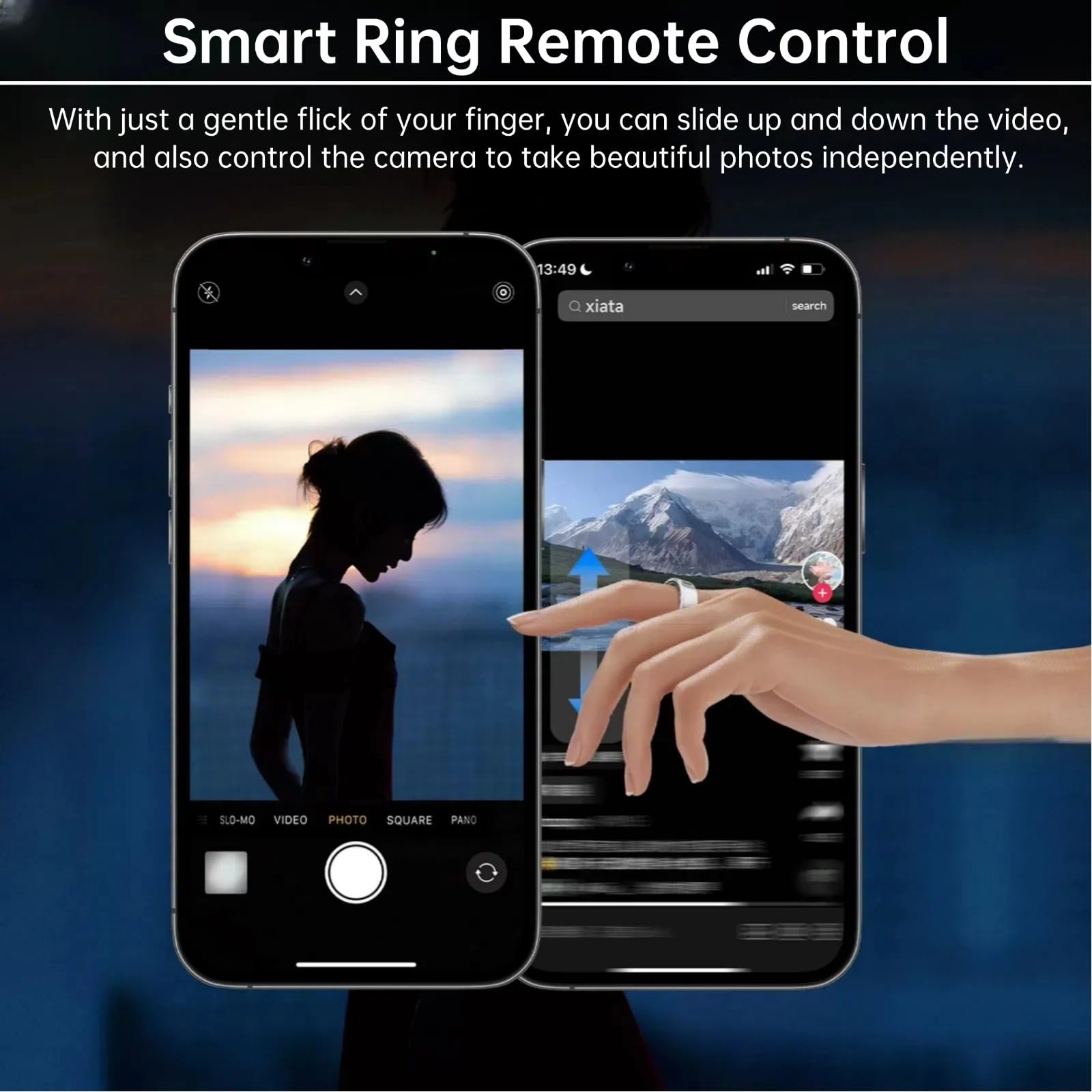 Smart Fitness Ring with Heart Rate & Sleep Tracker - IP68 Waterproof for Active Lifestyles
