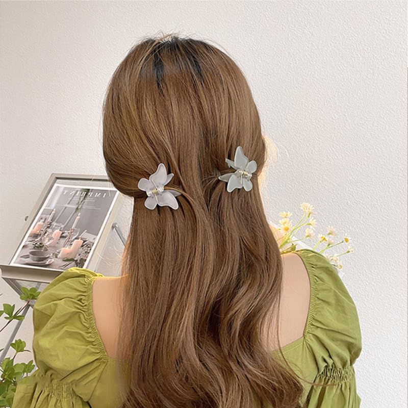4PCS Butterfly Hair Claw Clips - Non-Slip Strong Hold Hair Clips for Women & Girls, Cute Matte Hair Accessories for Thick & Thin Hair - Perfect for School, Work, Parties & Daily Styling
