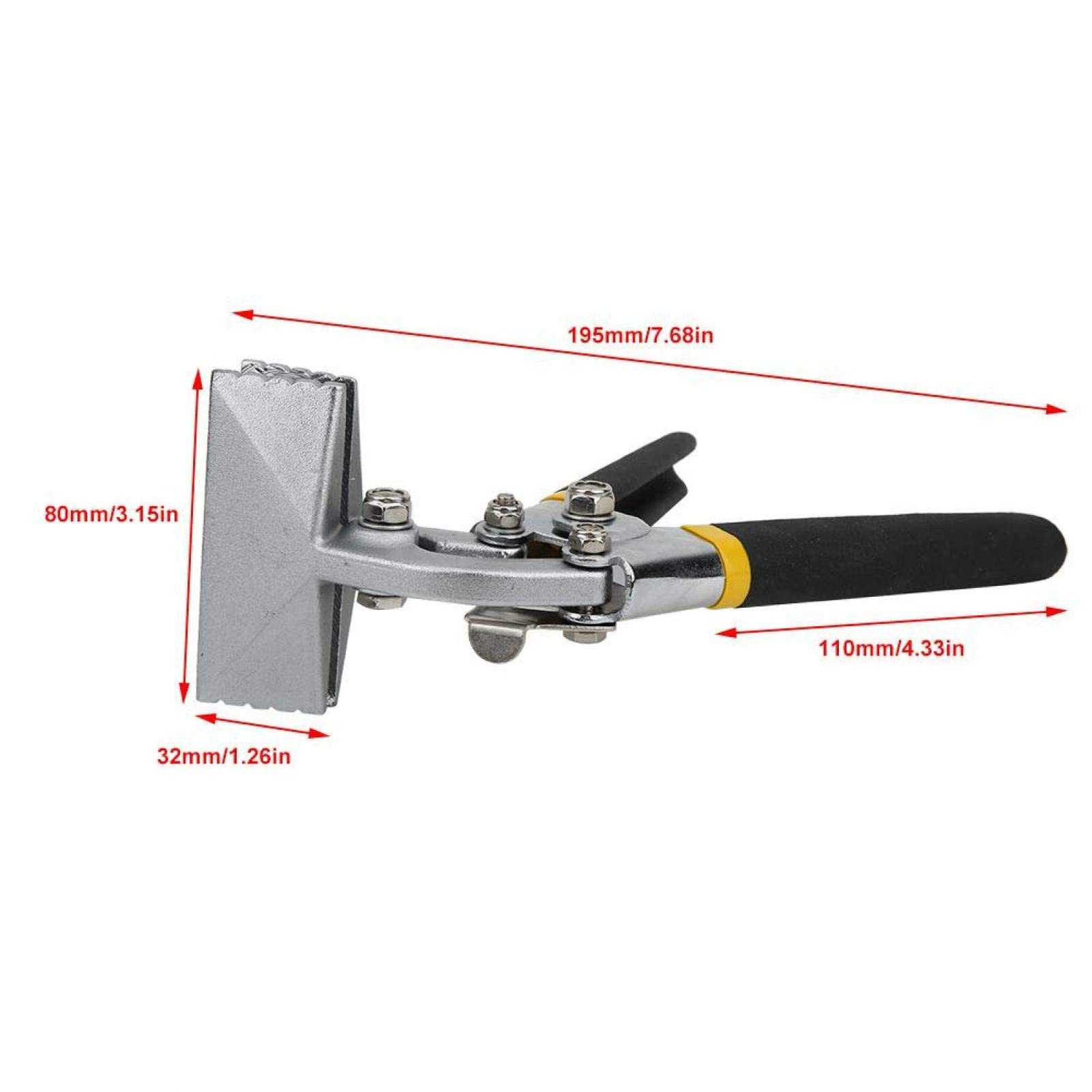 Professional Bending Pliers - Manual Sheet Metal Clamp with Non-Slip Handle, Curved Seaming Pliers for Metalworking, DIY Projects & Jewelry Making