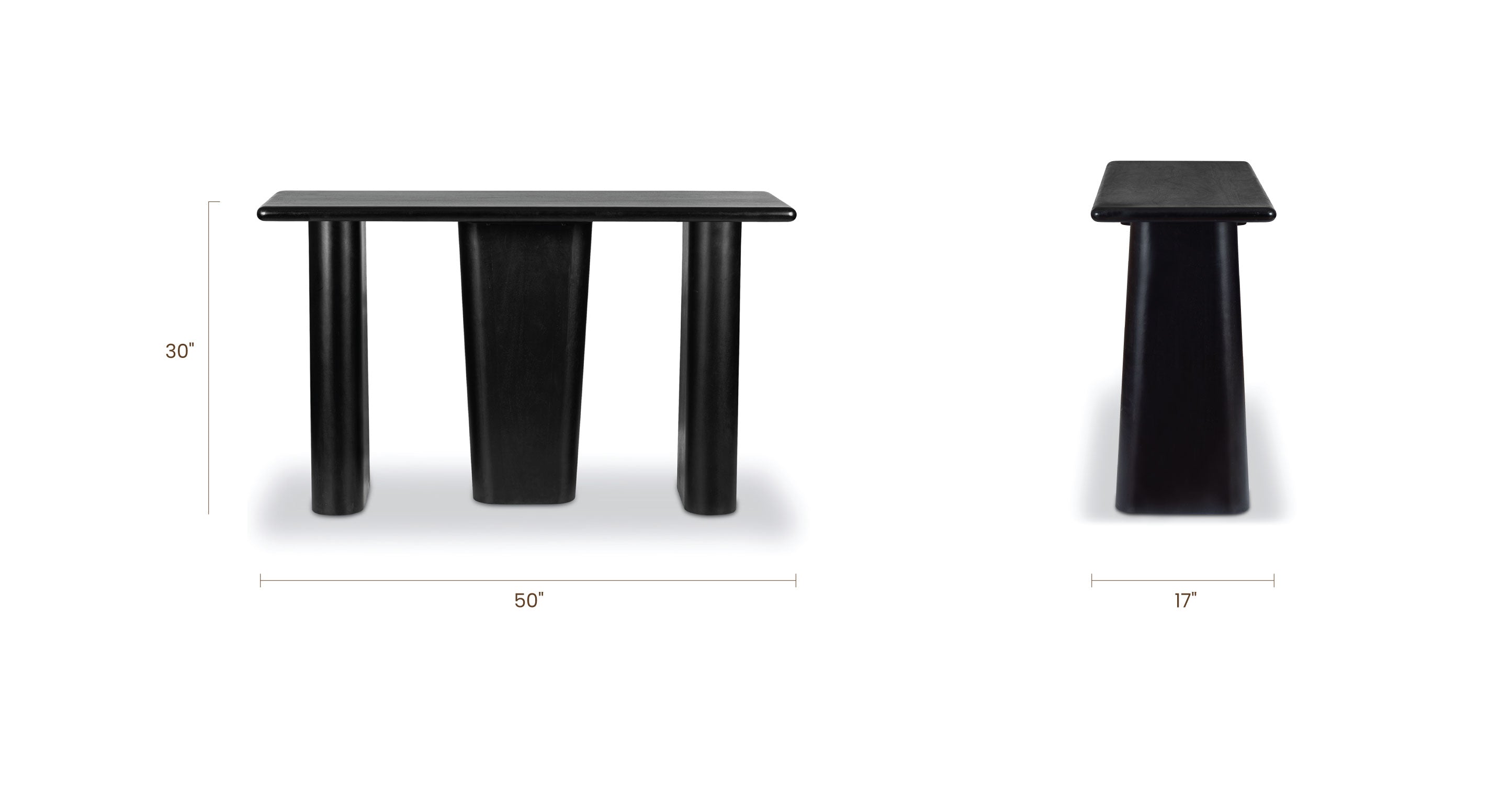 Modern Falun Console Table - Entryway Sofa Table with Storage Shelf - Perfect for Hallway, Living Room & Bedroom Decor