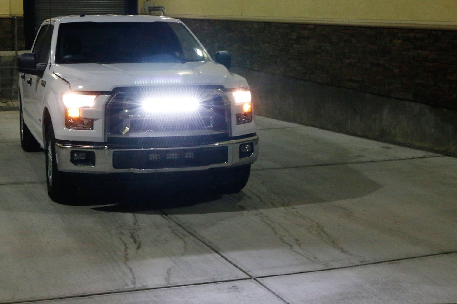 54W 20 LED Light Bar with Hidden Behind Grille Mount Bracket for 2015+ Ford F150 - Off-Road Lighting, Truck Accessories, Night Driving & Adventure Use