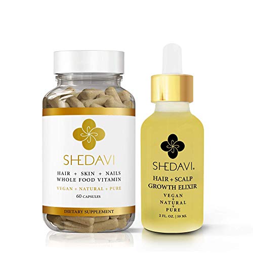 Hair Growth Starter Kit for Women & Men - Natural Hair Regrowth Treatment with Biotin & Keratin - Perfect for Thinning Hair, Hair Loss & Scalp Care