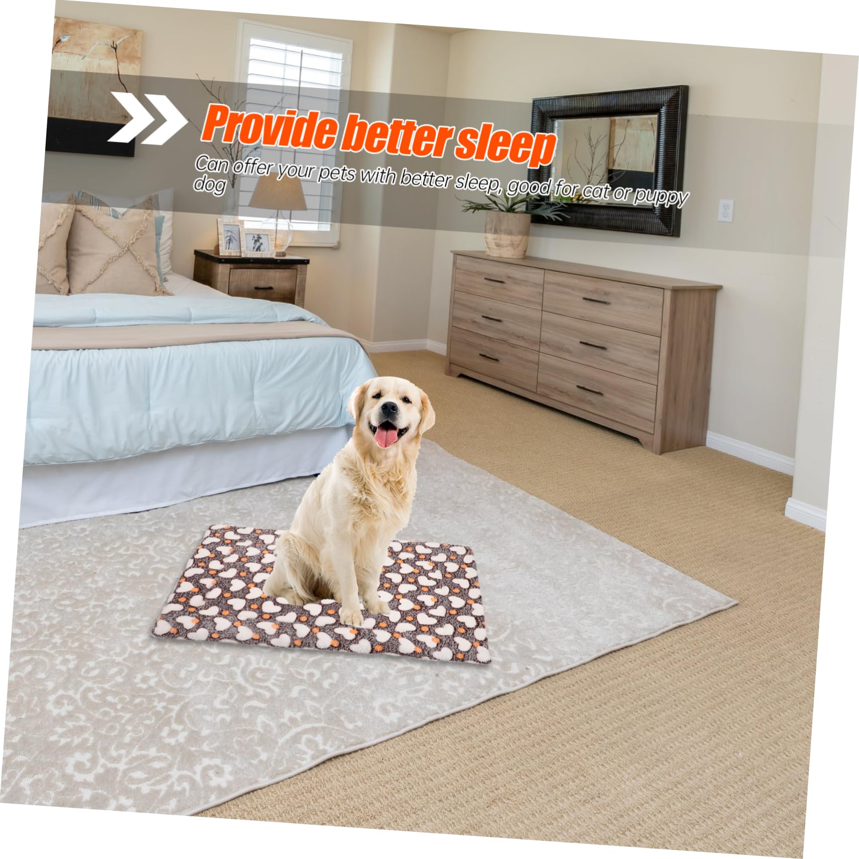 Warm Pet Blanket for Winter - Cozy Dog Bed & Crate Mat for Sleeping