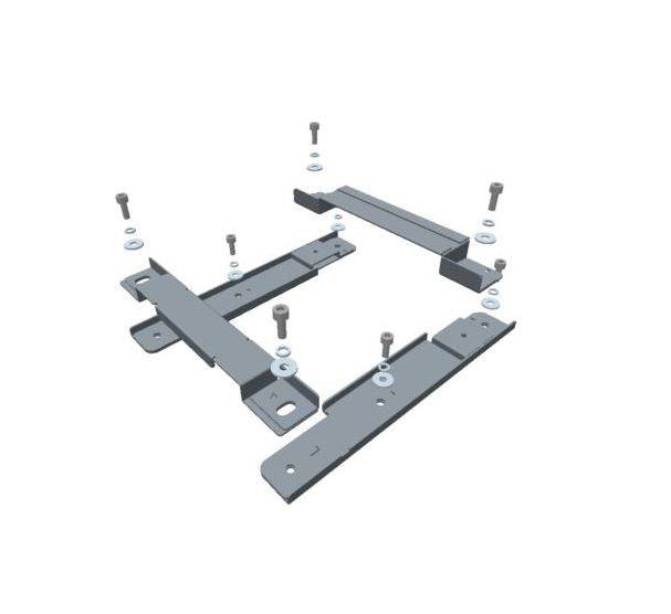 Original Title: Barco R9864221 Bracket Kit for the RLS W12 Projector   Optimized Title: Barco R9864221 Projector Mount Bracket Kit - Compatible with RLS W12 Projector - Secure & Adjustable Installation for Home Theater, Office, and Classroom Use