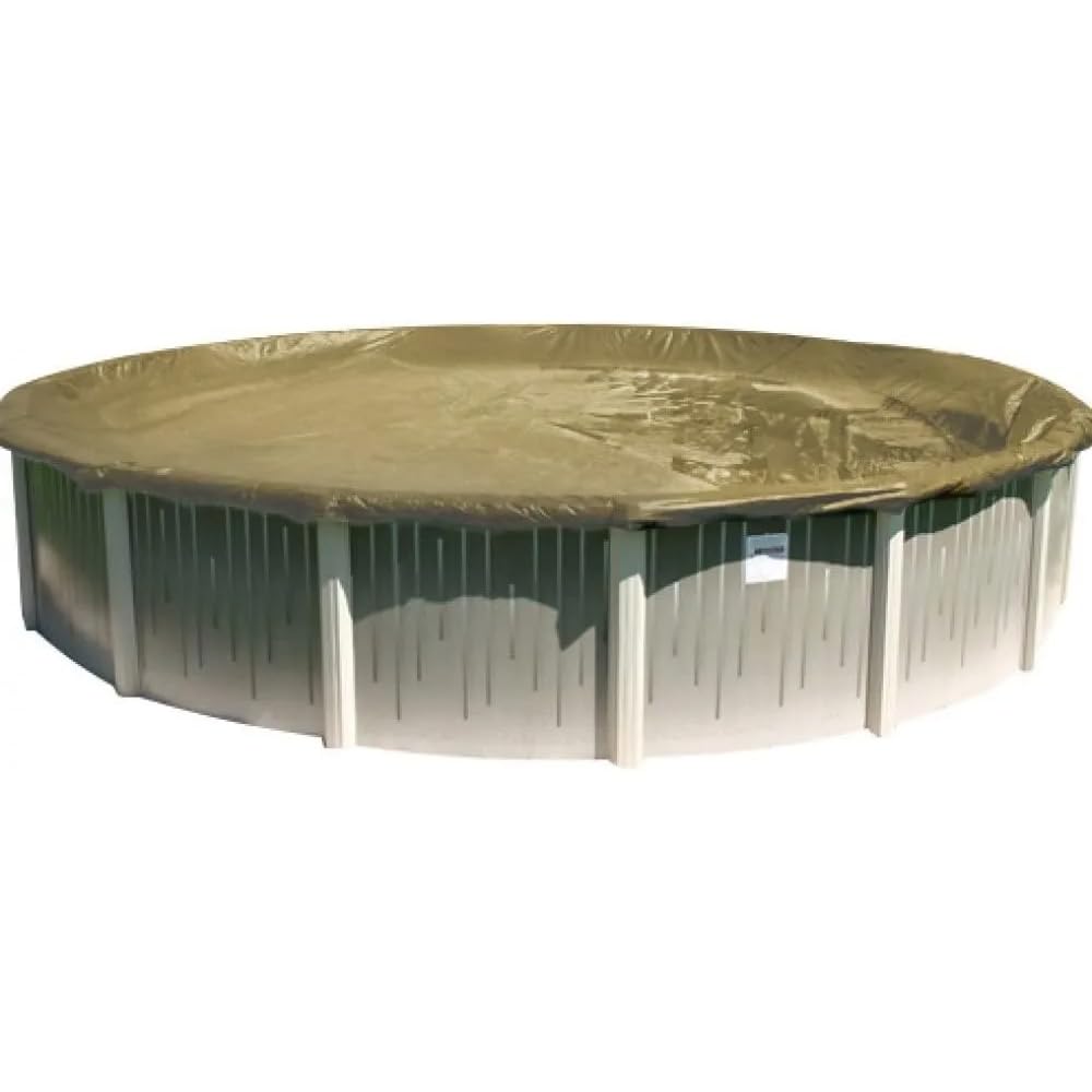 HPI Above Ground Pool Cover for 28-Foot Round Oval Pools | 3-Foot Overlap Protection | Durable Swimming Pool Winter Cover | Perfect for Backyard, Inground & Outdoor Pool Protection