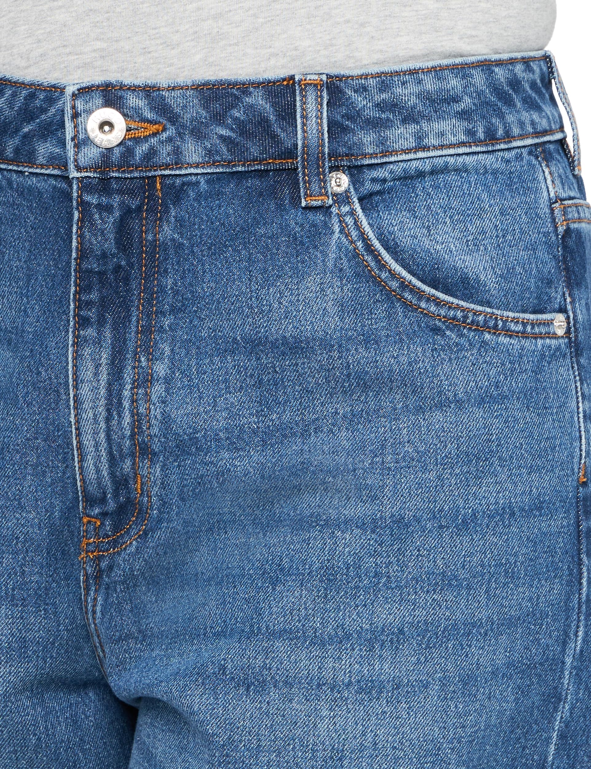 HUGO Women's Cargo Pocket Wide Leg Jeans - High Waist Stretch Denim Pants for Casual & Streetwear Outfits | Perfect for Everyday Wear, Shopping and Weekend Adventures