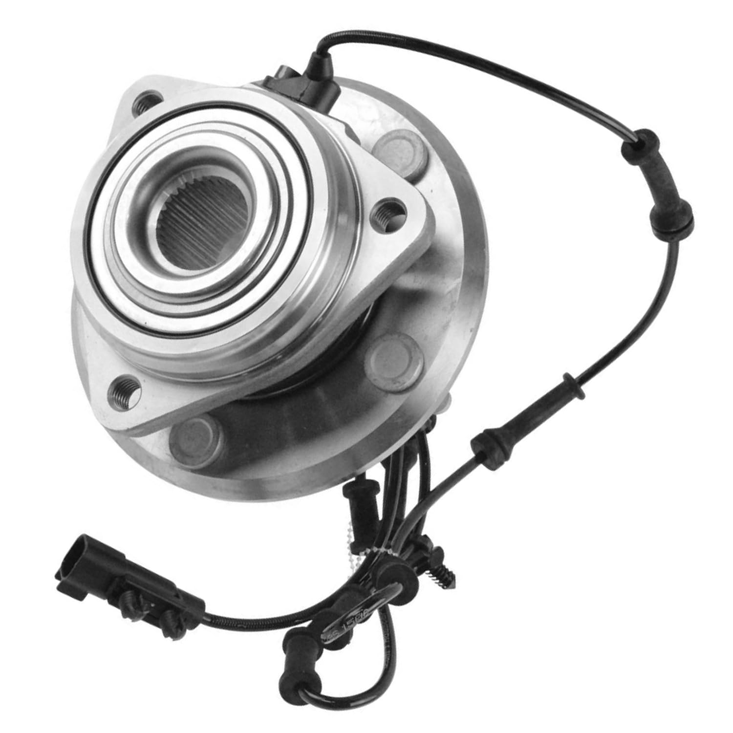 Detroit Axle - 2pc Front Wheel Bearing Hub Assembly Replacement for Jeep Wrangler JK (2011-2018) - High Performance, Easy Installation - Perfect for Off-Roading & Daily Driving