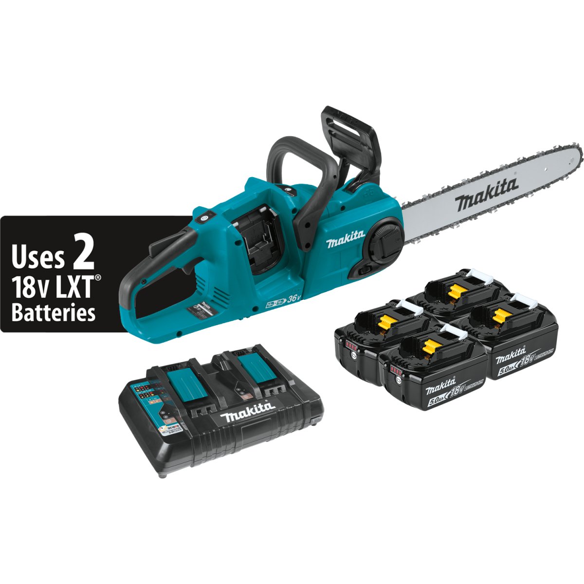 36V (18V X2) LXT® Brushless Cordless 16-Inch Chain Saw - Powerful Electric Chainsaw for Wood Cutting, Tree Trimming & Yard Maintenance