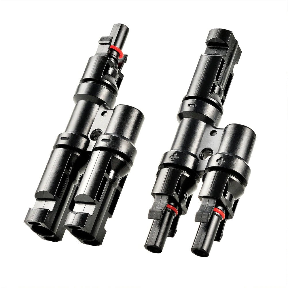 Rich Solar Y Branch Parallel Connectors 2 to 1 - High-Quality Solar Panel Connectors for Off-Grid & RV Solar Systems | Perfect for Connecting Multiple Solar Panels Efficiently