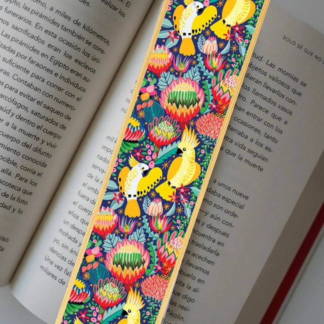 Handmade Australian Wooden Bookmark for Cockatoo Lovers - Perfect Gift for Bird Enthusiasts & Bookworms - Ideal for Reading, Collecting & Gifting