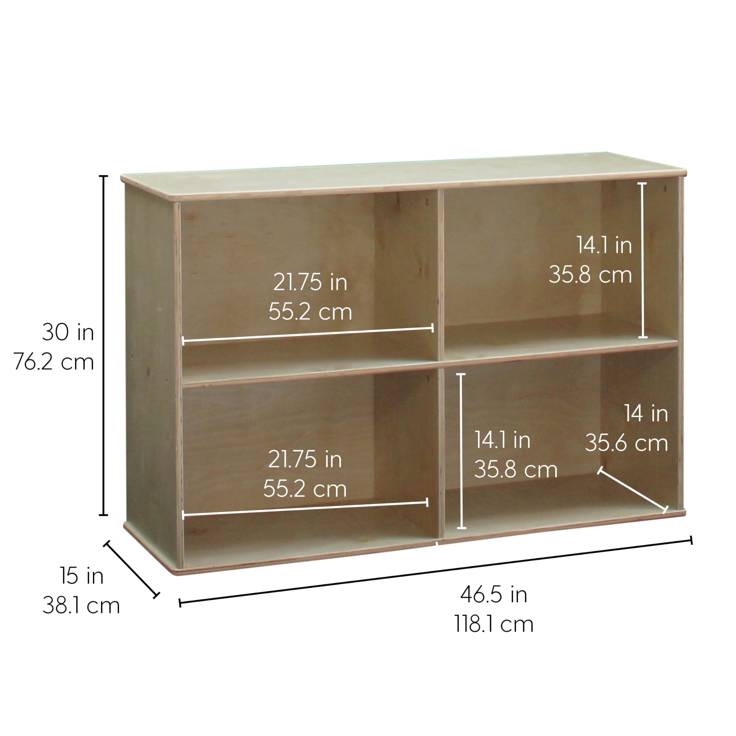 FDP 4-Compartment Cubby Shelf Organizer - 30