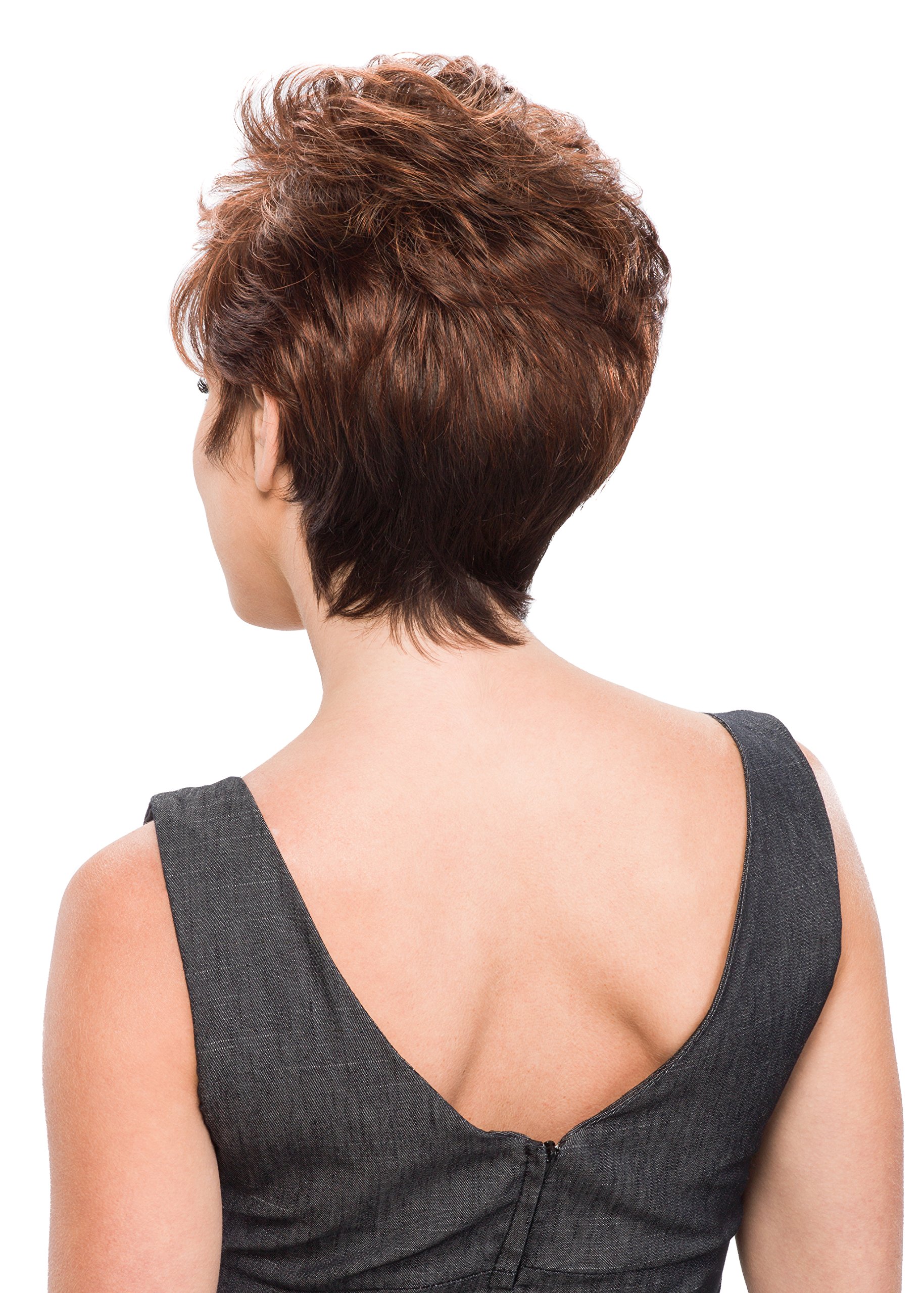 Stylish Women's Synthetic Pixie Wig with 12 Highlights - Perfect for Cosplay, Parties & Everyday Wear | 6-Inch Length