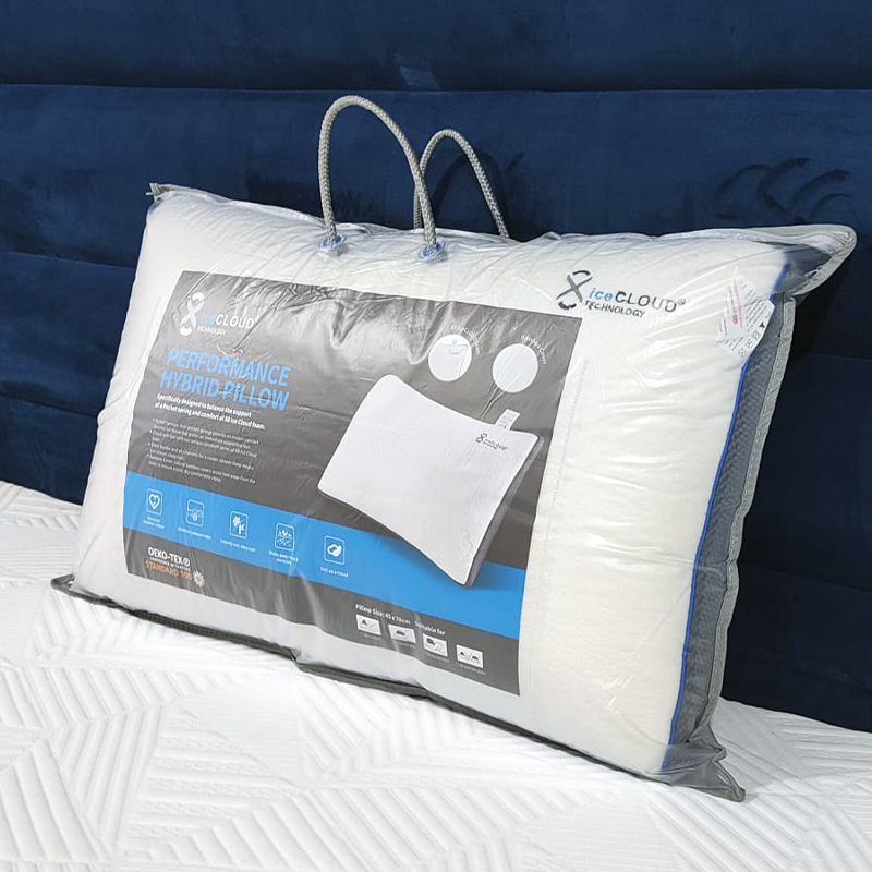 Ice Cloud Pillow - Ultra Soft Cooling Gel Memory Foam Pillow for Neck Pain Relief & Better Sleep - Perfect for Side, Back & Stomach Sleepers - Home & Travel Use