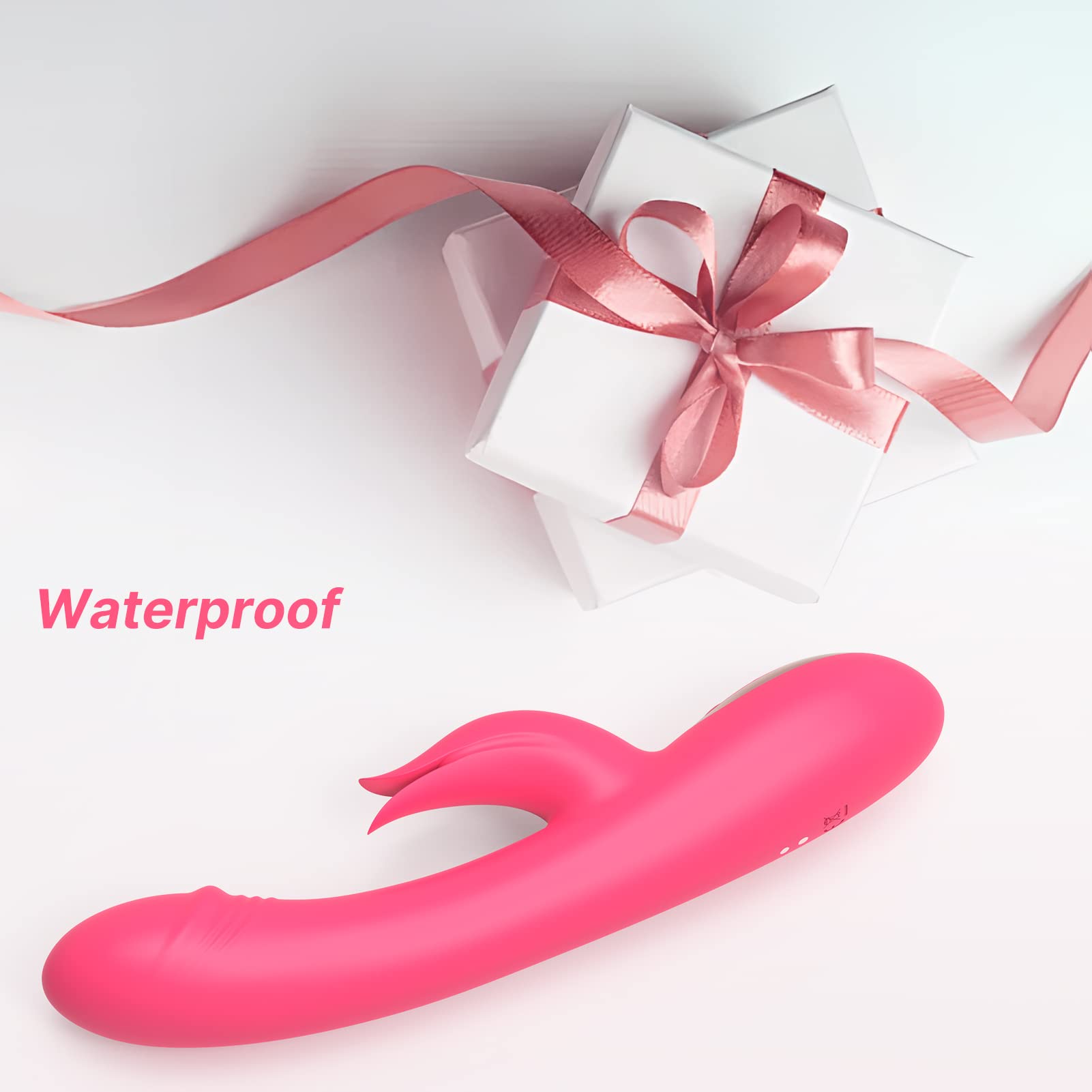 Premium G Spot Rabbit Vibrator - 7 Vibration & 3 Rotation Modes, Silky Silicone Clitoral Stimulator for Women - Couples Sex Toy for Enhanced Intimacy & Solo Pleasure | Bedroom Accessory, Anniversary Gift, Romantic Night Essential