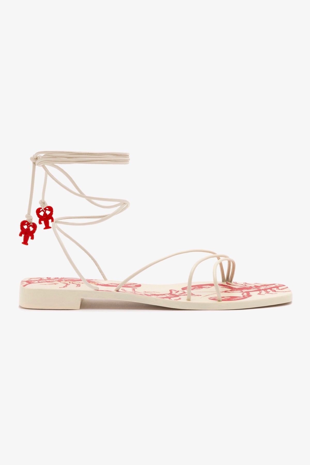 Nadia Women's Flat Sandals - Comfortable Leather Summer Sandals in Ivory | Casual Walking, Beach Vacation & Everyday Wear