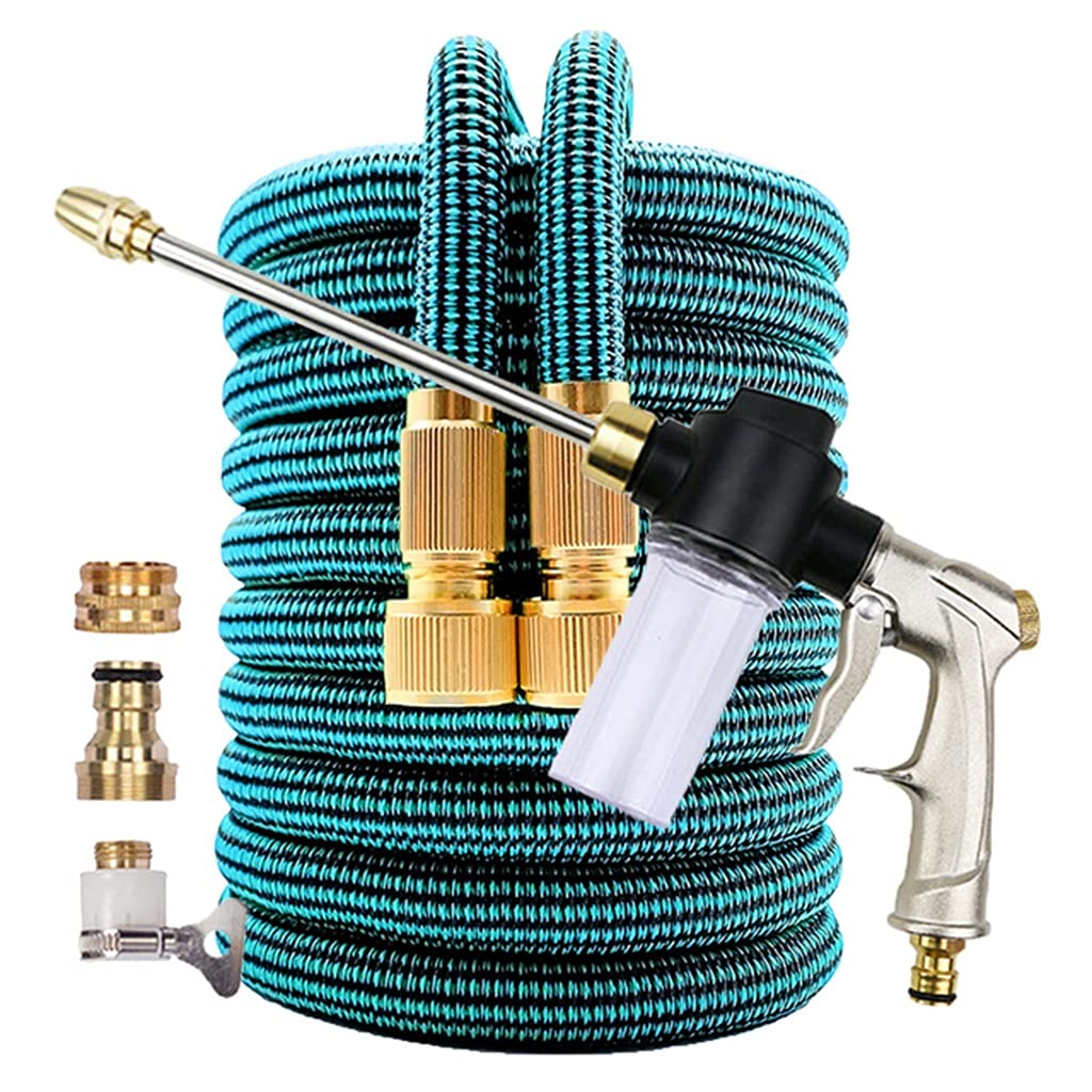 UOEIDOSB Expandable Magic Hose Pipe - 100FT High Pressure Car Wash, Garden Watering & Home Cleaning Nozzle - Flexible, Adjustable & Durable for Outdoor & Indoor Use