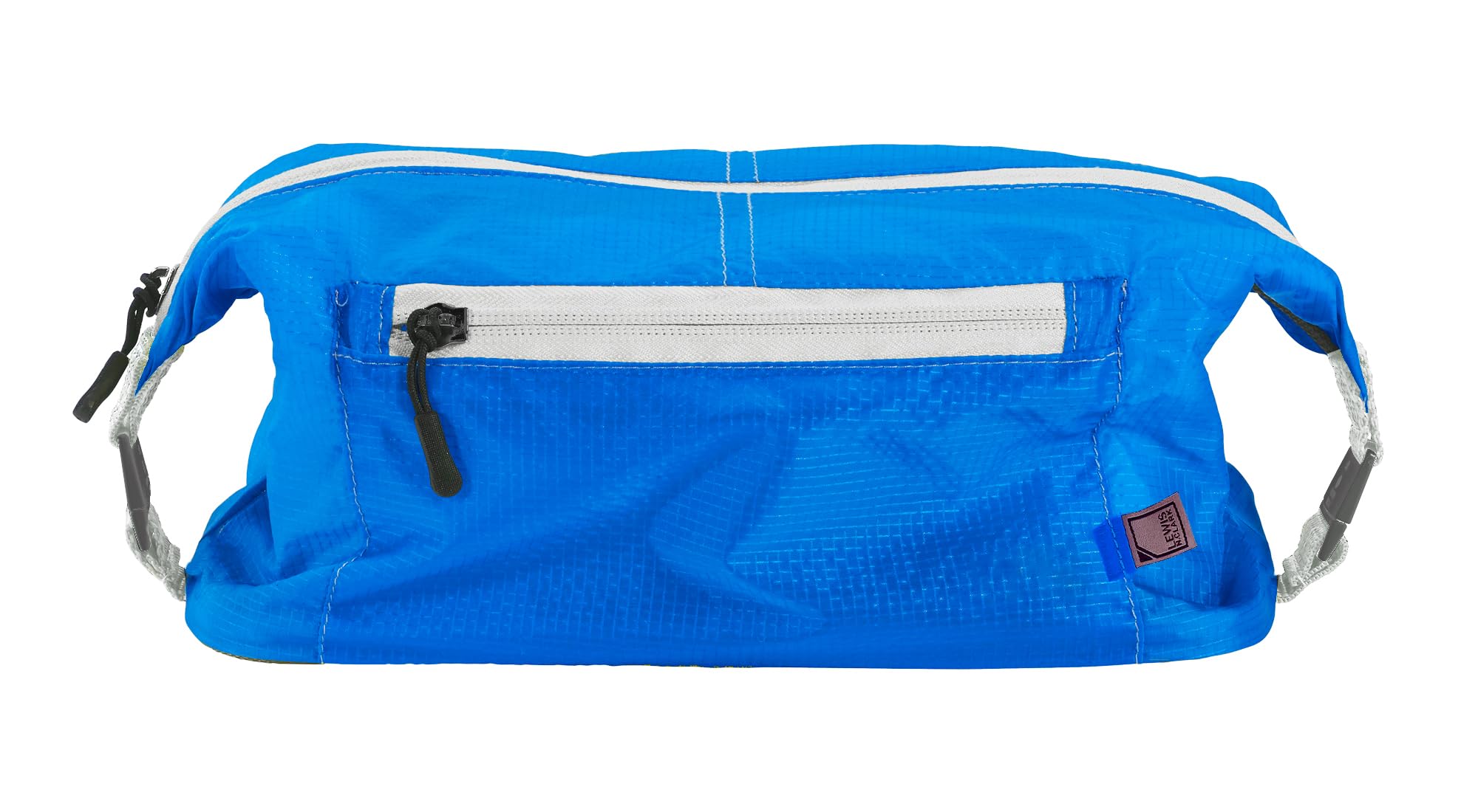 Lewis N Clark Electrolight Waterproof Hanging Toiletry Bag - TSA Approved Travel Cosmetic Organizer for Gym, Bathroom & Camping | Non-Slip Bottom & Multiple Pockets (Bright Blue) - Perfect for Business Trips, Vacation & Daily Use