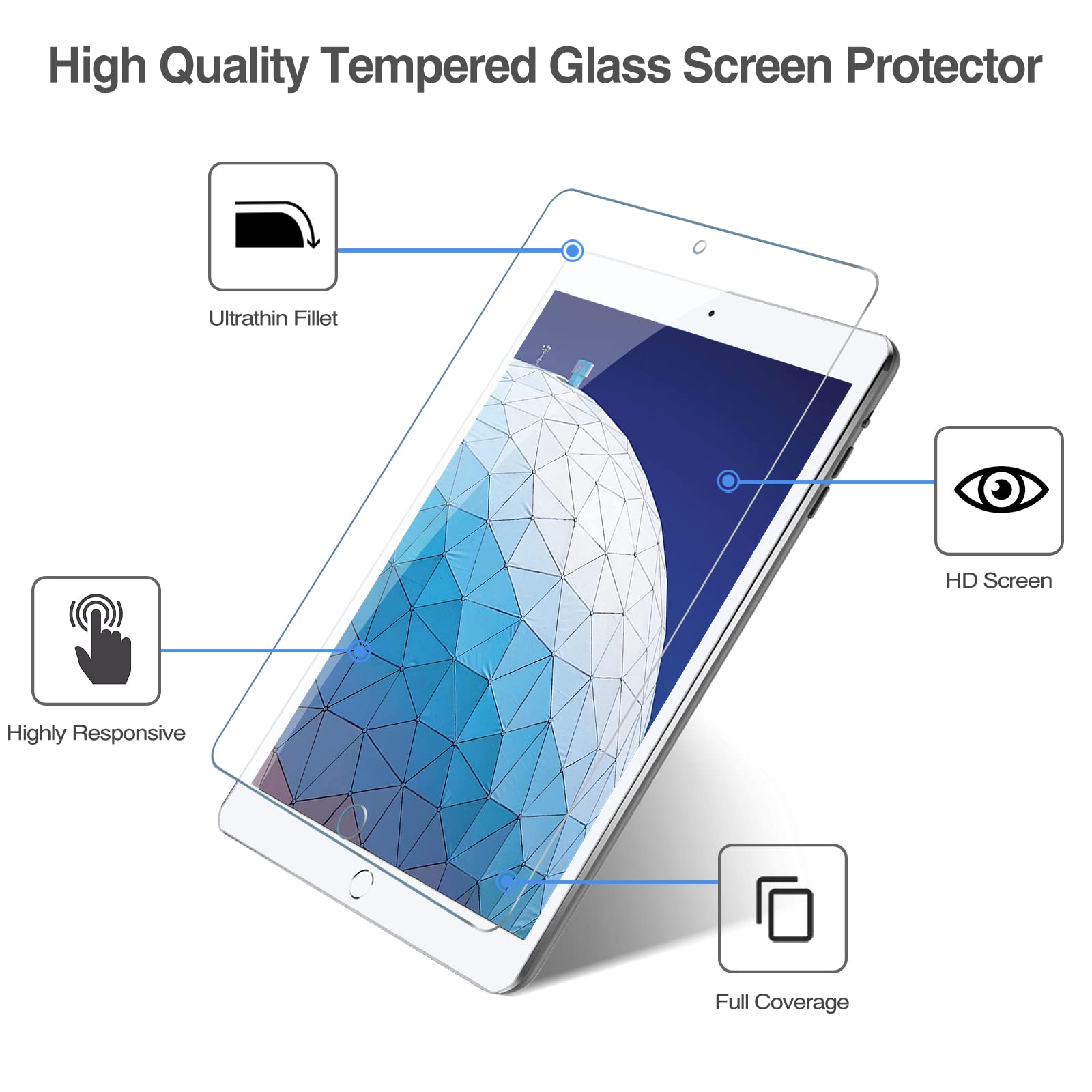 Premium ProCase Screen Protector & Ultra Slim Cover for iPad Air 3rd Gen 10.5
