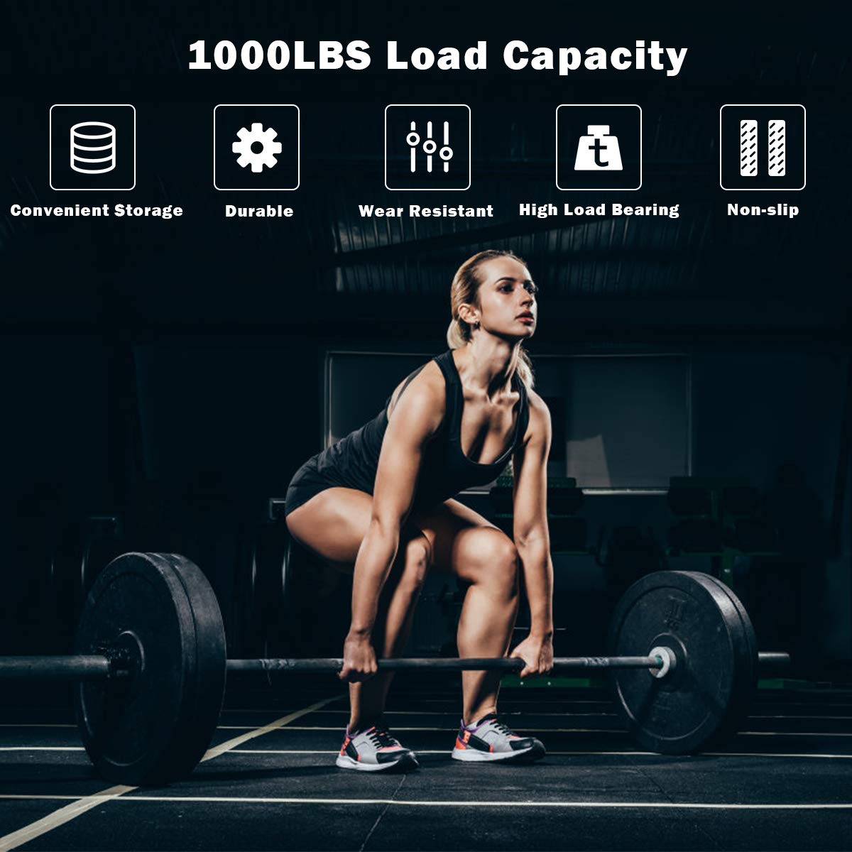 Goplus 7 Feet Olympic Bar - 700/1000LBS Weight Capacity, Solid 2