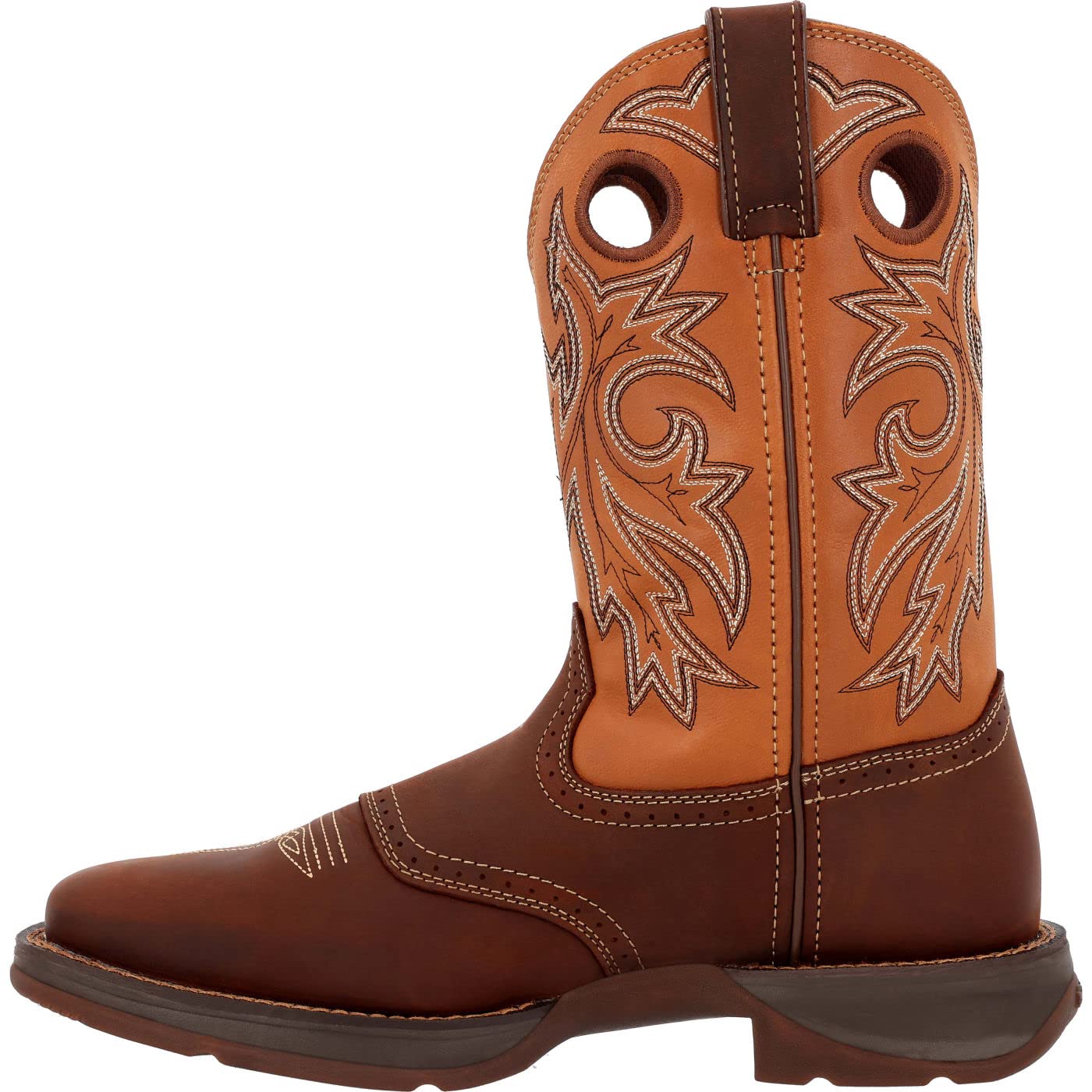 Durango Men's Saddle Up Western Boots - Genuine Leather Cowboy Boots for Men, Comfortable Riding & Work Boots - Perfect for Rodeo, Ranch Work & Country Fashion