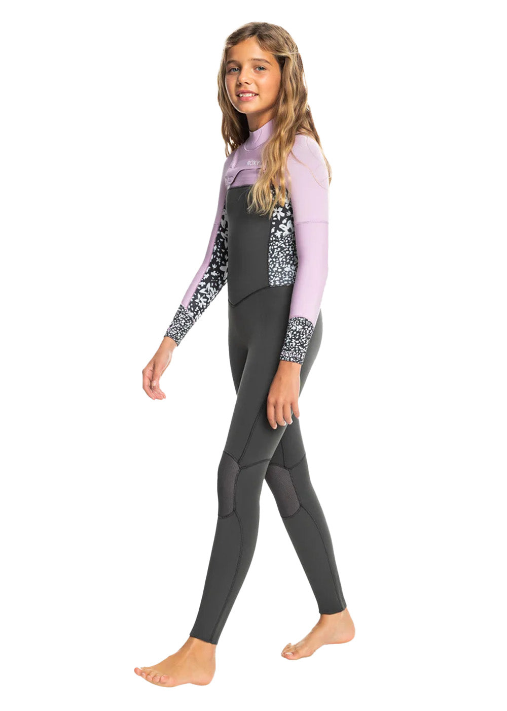 Roxy Girls Swell Series 3/2mm GBS CZ Steamer Wetsuit - Youth Full Body Neoprene Surfing Suit for Cold Water - Perfect for Surfing, Paddleboarding & Water Sports