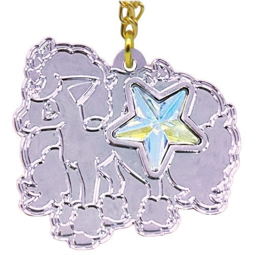 Pokemon Glitter Pendant Necklace - Takara Tomy 1 Inch Collectible Toy Charm for Kids & Fans - Perfect for Cosplay, Gifts & Anime Collections