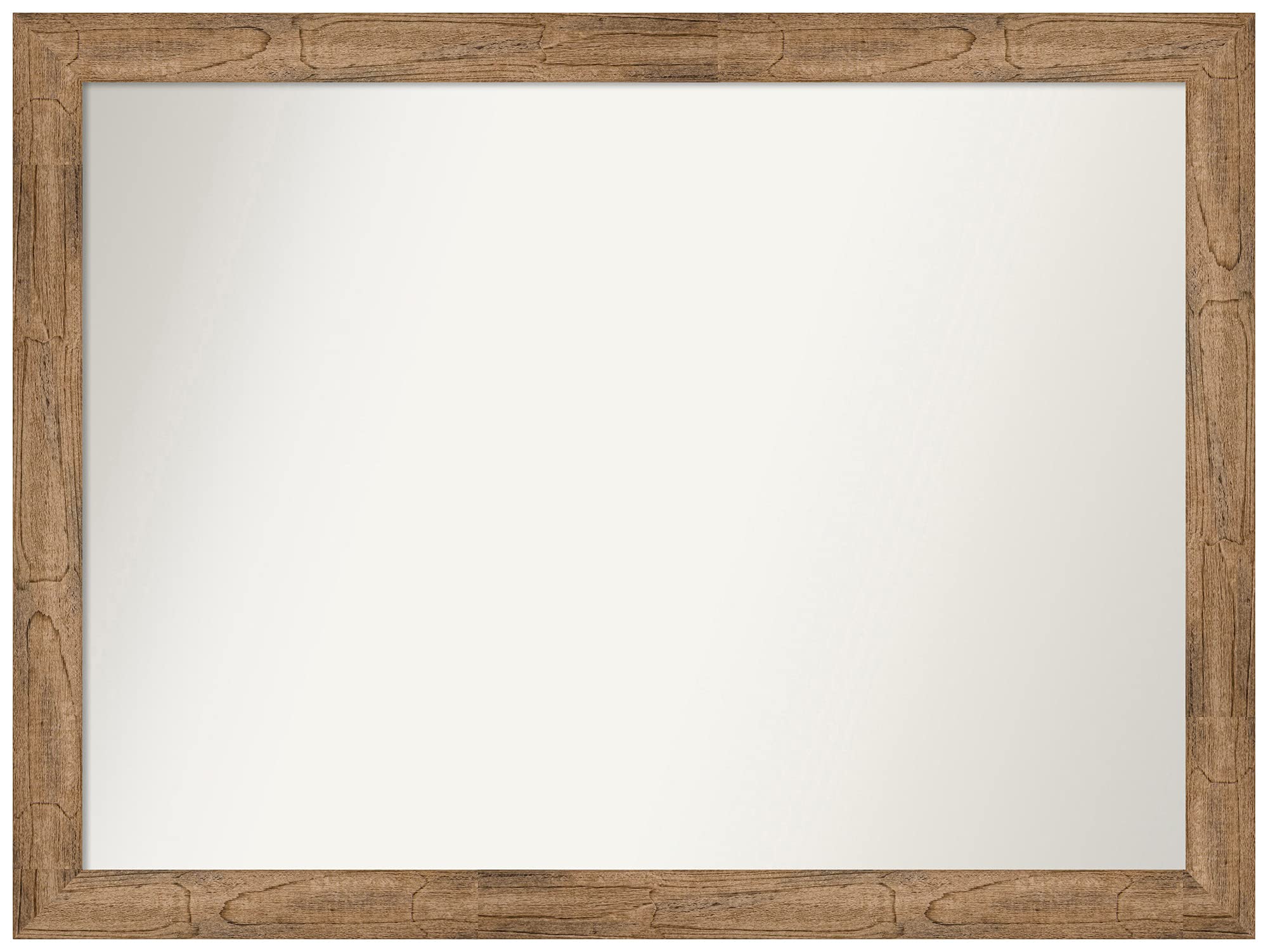 Amanti Art Custom Wall Mirror - 26.5 x 35.5 Inches Owl Brown Narrow Frame, Non-Beveled Edge, Various Sizes Available - Perfect for Bathroom, Bedroom, and Living Room Decor