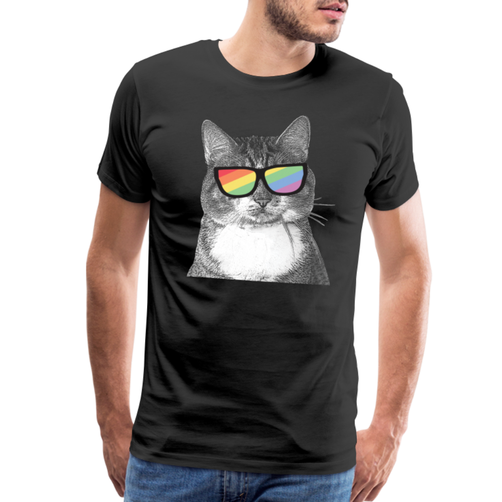 Pride Cat Classic Premium T-Shirt - LGBTQ+ Pride Graphic Tee for Men & Women - Comfortable Cotton Shirt for Pride Month, Parades & Everyday Wear
