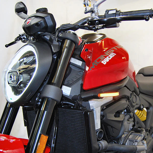 Ducati Monster 937 Front Turn Signals LED Indicators - Compatible with 2021 to Present Models - Enhance Visibility for Day & Night Riding
