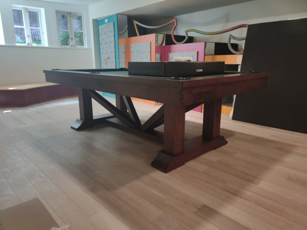 Lucas Pool Table - Professional 8-Foot Billiard Table for Home Game Room, Durable Slate Bed with Premium Felt, Perfect for Indoor Entertainment and Family Fun