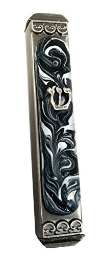 Marbled Black White