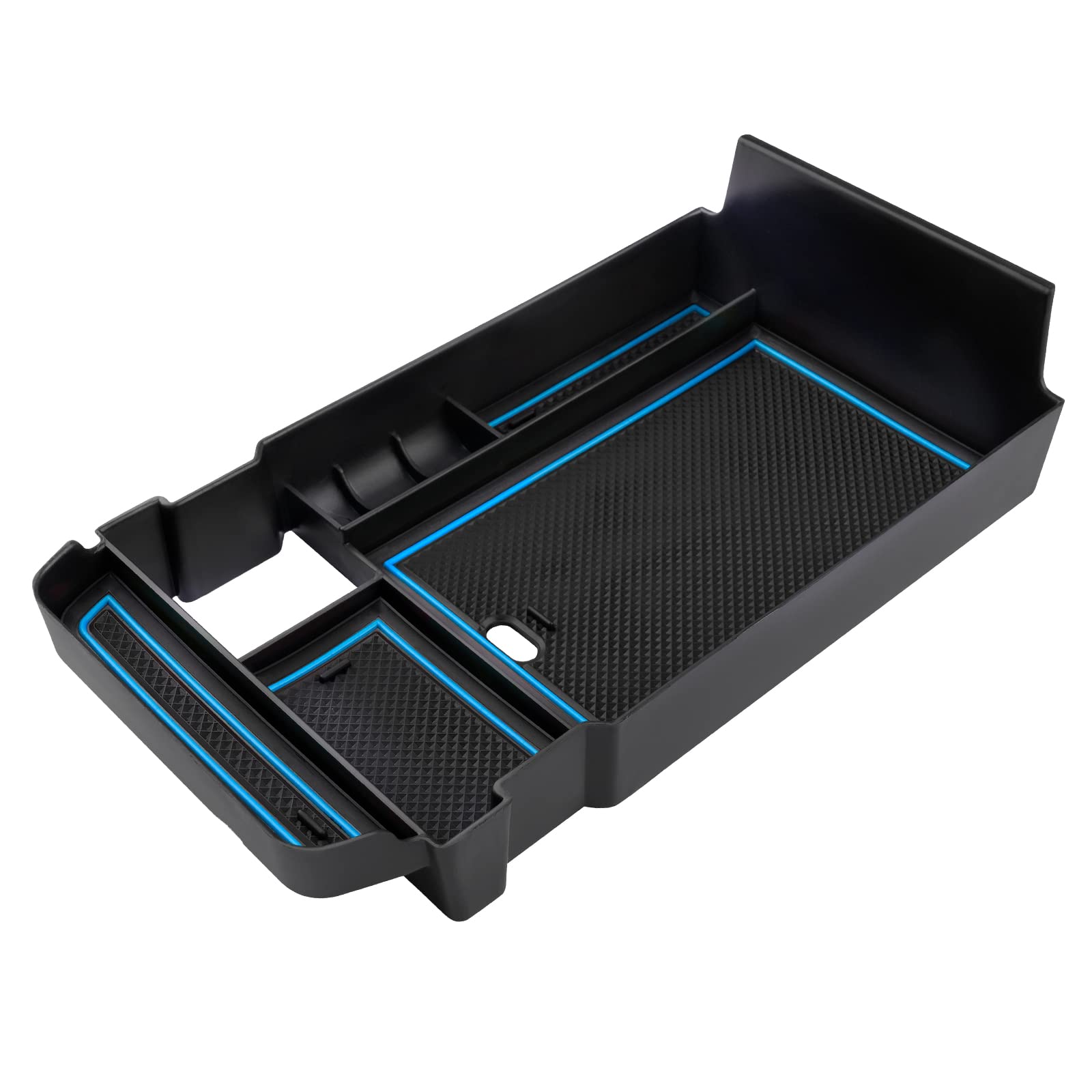 2020-2025 Mazda CX-30 Center Console Organizer Tray - Premium Armrest Storage Box with Coin Holder & Non-Slip Design | Perfect for Car Organization, Phone Storage & Road Trips (Blue)