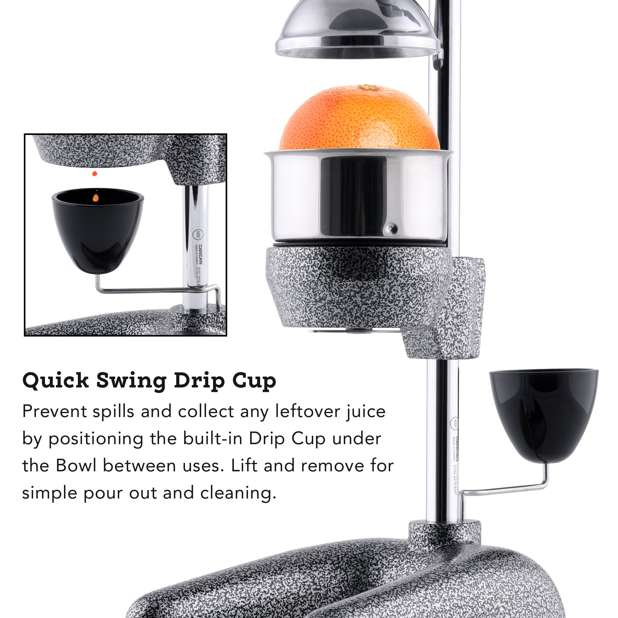 Premium Refurbished Manual Juice Press - Cold Press Juicer for Fruits & Vegetables | Healthy Homemade Juices, Detox Drinks & Smoothies | Perfect for Kitchen, Camping & Outdoor Activities