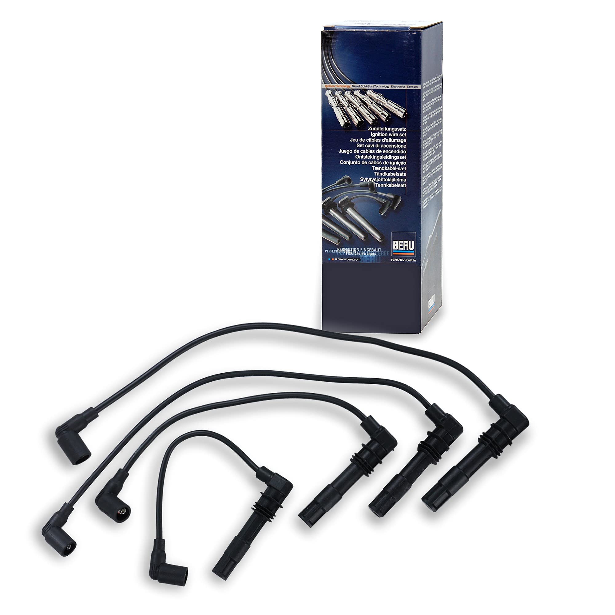BERU ZEF990 High Performance Ignition Cable Set - Compatible with Most Vehicles - Durable & Reliable Spark Plug Wires for Smooth Engine Performance - Perfect for DIY Auto Repair & Engine Maintenance