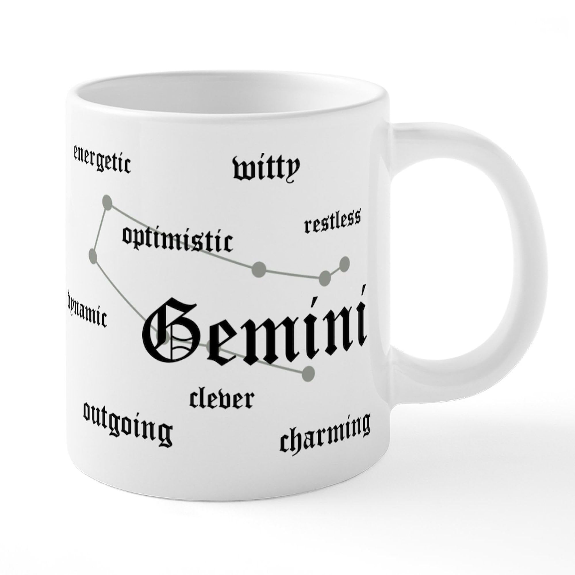 Gemini Zodiac Sign 20 oz Ceramic Coffee Mug - Large Insulated Cup for Hot & Cold Drinks - Perfect for Home, Office, or Gifts for Gemini Birthday & Horoscope Lovers