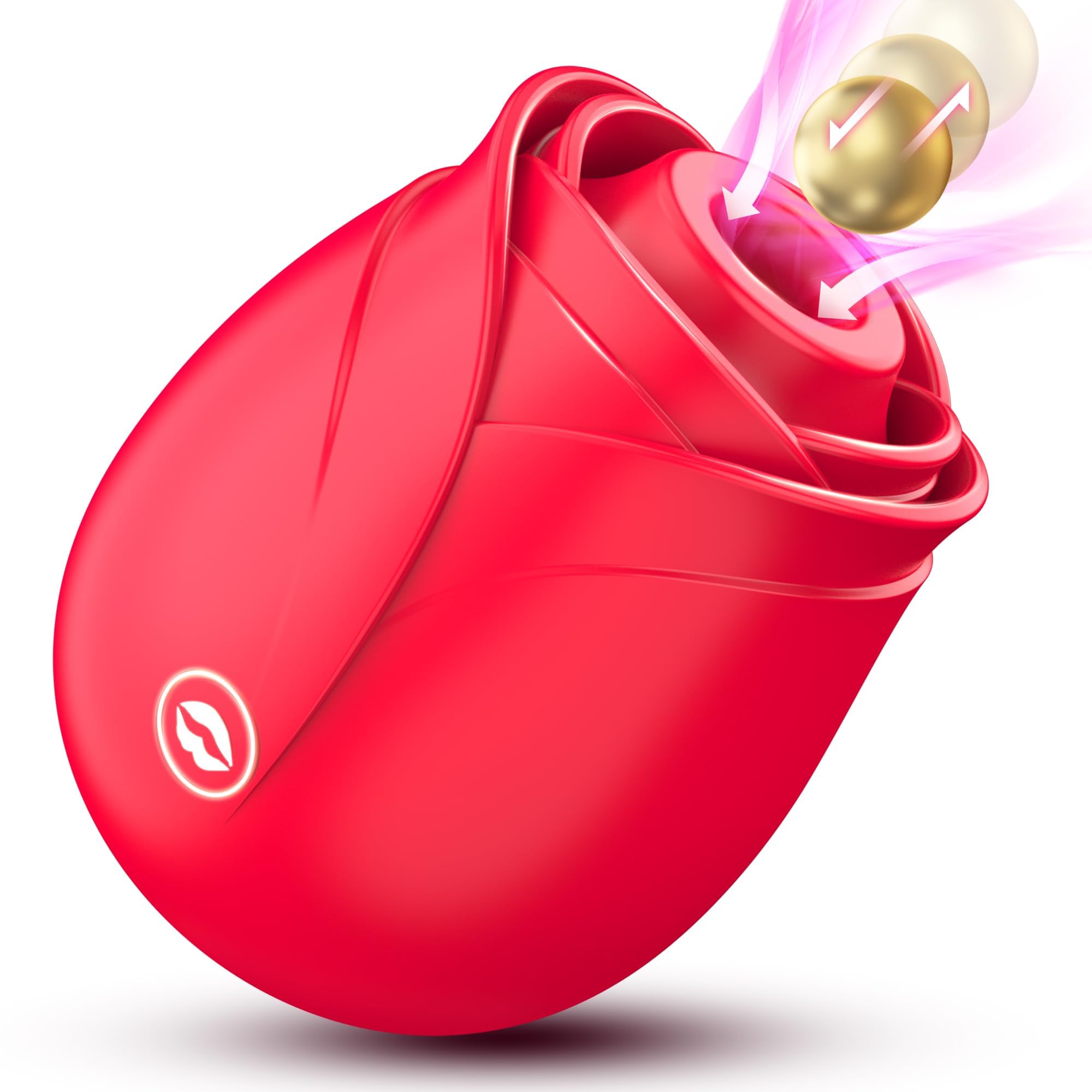 Premium Rose Suction Vibrator - 10 Powerful Suction Modes for Women, Clitoral & Nipple Stimulation | Rechargeable Adult Sex Toy for Solo Play & Couples | Discreet G-Spot Vibrator for Enhanced Pleasure - Perfect for Romantic Evenings & Spicing Up Your Intimate Life